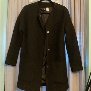 H&M collarless coat
